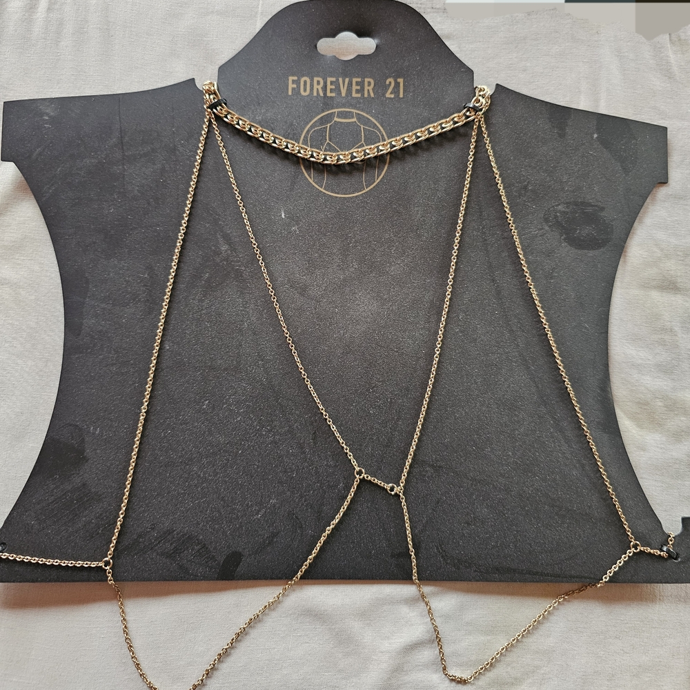 Forever 21 Gold Body Chain/Necklace